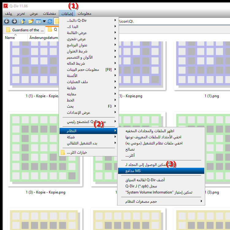 ما الدور الذي يلعبه Microsoft Defender في Quad File Explorer